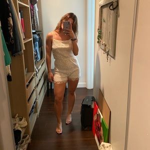 White Lace Romper